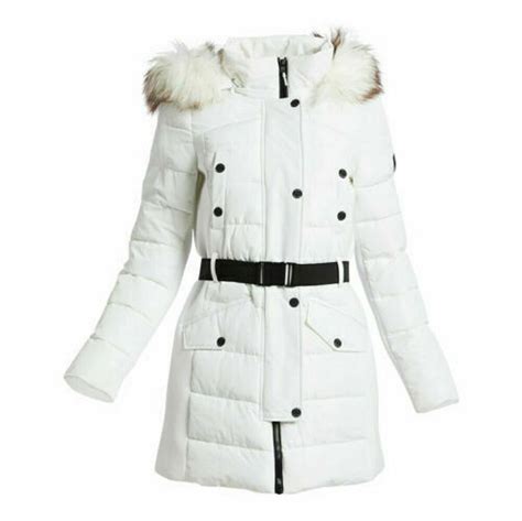 michael kors long white winter coat|Michael Kors winter puffer coats.